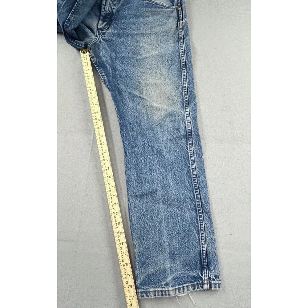 Wrangler 47MWZ Jeans Mens Blue Regular Fit Cowboy Cut Straight Leg 38x30